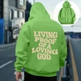 thumbnail image 7 of Christian Hoodies for Men Jesus Loves You Letter Graphic Faith Sweatshirt Y2K Oversized Long Sleeve Hooded Pullover, 7 of 7
