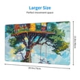 thumbnail image 2 of Salouo Whimsical Treehouse Painting Print Large Mouse Pad,Extended Mat Desk Pad, 3mm Thick Mice Pad Desk Mat Big Desk Pad for Work, Game, Office, Home -16 x 29.5in, 2 of 8
