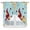 turquoise, variant on Swag Valance Curtains for Windows, Aqua Gnomes Daisy Light Filtering Kitchen Curtains with Rod Pocket, Pastoral Country Garden Floral Window Treatment Valances for Living Room, 36x45 - 2 PCS