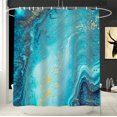 thumbnail image 2 of Marble Shower Curtain Texture Shower Curtains for Bathroom Decorative Abstract Modern Bathroom Curtain with 12Hooks 72"x72", 2 of 7