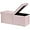 Pink-teddy Velvet, variant on Ottoman with storage, 34" black leather ottoman, blanket storage rack with flip top