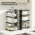 thumbnail image 4 of Organisateur de Pots, Support de Casseroles et Poêles Installation Facile Charge Lourde pour Garde-Manger, 4 of 8