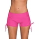 thumbnail image 2 of Soidarity Bañador de cintura baja con correa lateral de color liso para mujer Traje de baño Rosa roja XXL Soidarity OD001260-17, 2 of 6