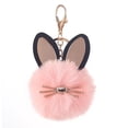 thumbnail image 4 of 2pcs Puff Ball Key Rings Keyring For Women Bag Purse Car Keyring, 4 of 5