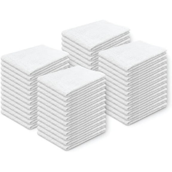 60 pack 5 dozen new white bar towels bar mops cotton super absorbent 16x19