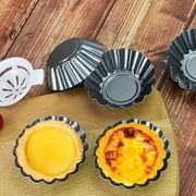 Dream Lifestyle Egg Tart Molds, Chrysanthemum Style Carbon Steel Cake Muffin Moulds, Resuable Non-Stick Moulds for Cupcake Cake Pudding Cookie Baking