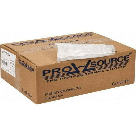 PRO-SOURCE 30 Gal 0.39 mil Household/Office Trash Bag 30" Wide x 37" High, Clear
