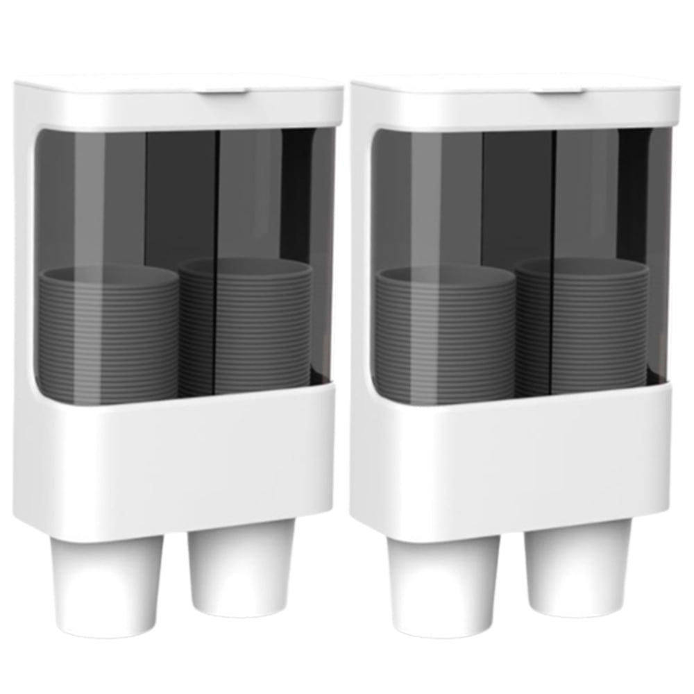 Lishuaiier 2PCS Water Cooler Cup Dispenser, Small Bathroom Cup Holder