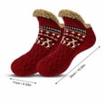thumbnail image 4 of IAJDKMEK Christmas Slipper Socks for Adults Warm - Thick Fuzzy Floor Socks Cozy House Home Wear Soft Lined, Great for Gifts & Home Use, 4 of 4
