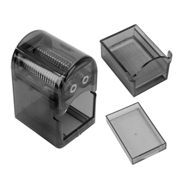 Triturador de tabaco con manivela, molinillo portátil para fumar con estuche para guardar tabaco, color negro