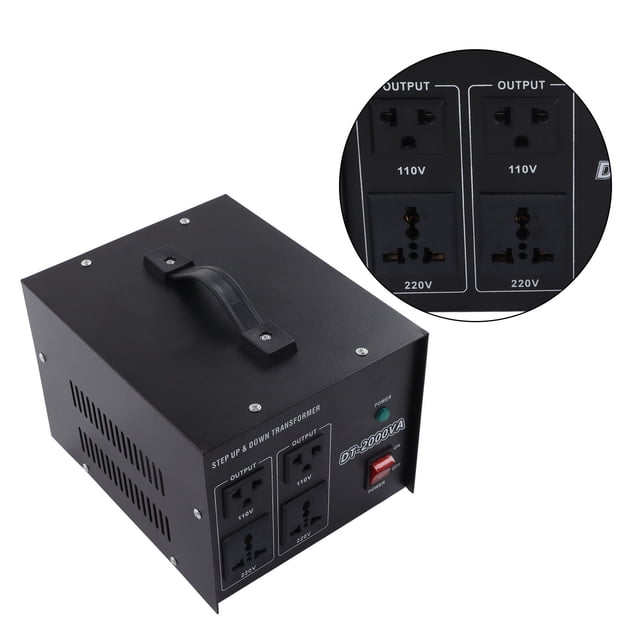 Transformador De Voltaje Transformador De Potencia Elevador Regulador Reductor Convertidor De Potencia Reductor Con Protección Múltiple Entrada De CA Ajustable De 2000 W