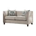 thumbnail image 6 of ACME Cyndi Loveseat with 2 Pillows in Tan Velvet, 6 of 8