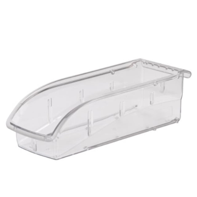 clear long storage bins