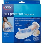 Carex Cast Protector for Large Arms, Keep Wounds Dry, Tight Seal, Long Duration, 1 Count
