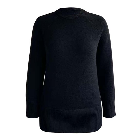 Suéter George para Mujer, Cuello Redondo Rayas Marino Talla G
