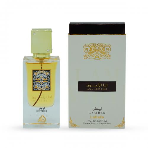 Lattafa Ana Abiyedh Leather EDP Spray 2 Oz For Men