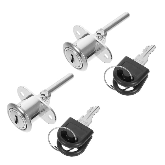 FUEENIRVA Cabinet Drawer Locks with Keys, Metal Construction, Set of 2, Child Safety and Security Locks