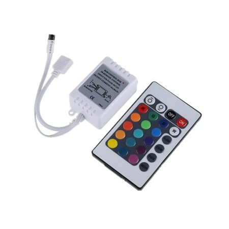 

24Key RGB LED Strip Light IR Remote Controller with Control Box