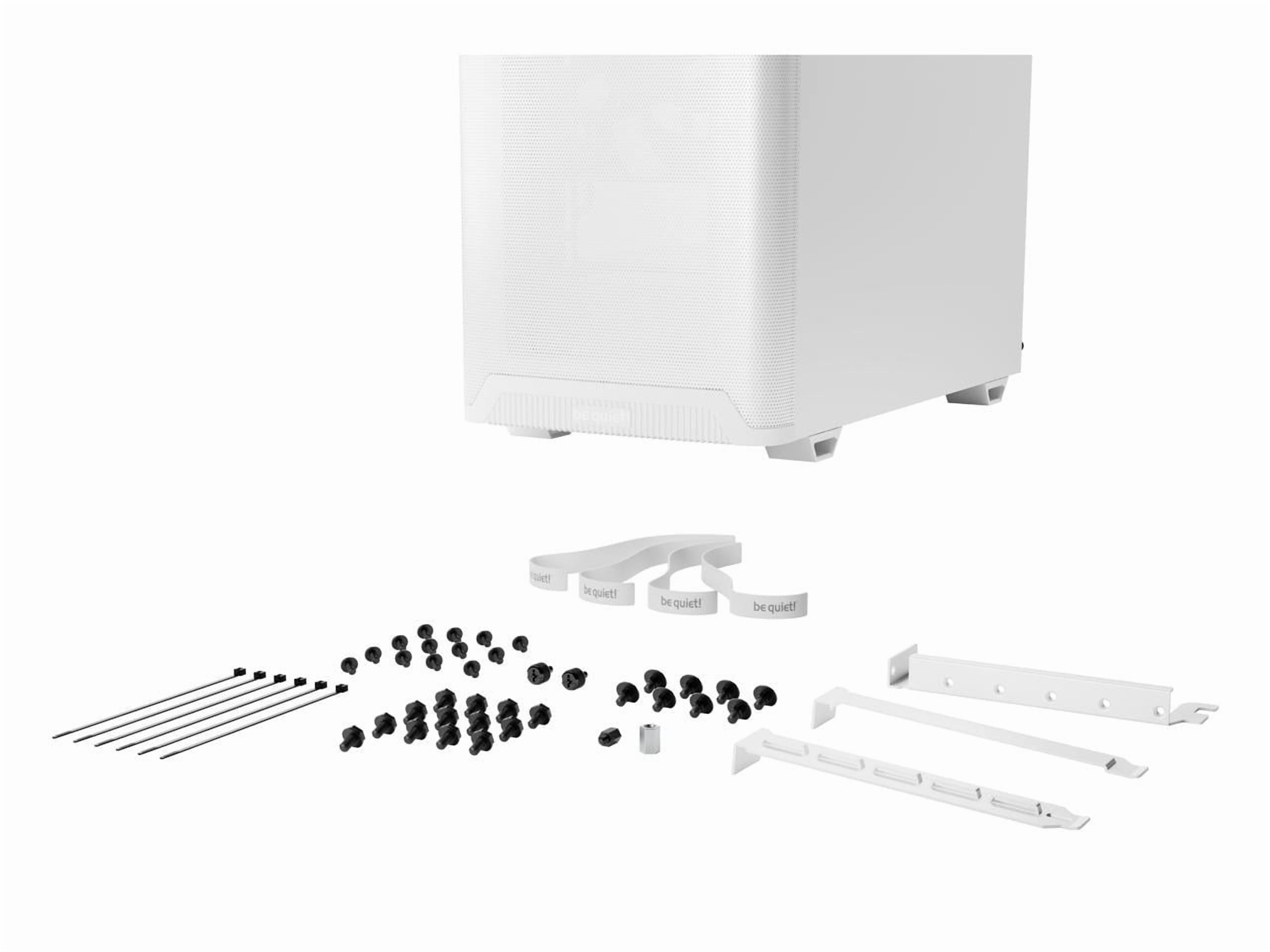 be quiet! Pure base 501 LX BGW79 White ABS / Steel / Tempered Glass Cases (Computer Cases - ATX Form)