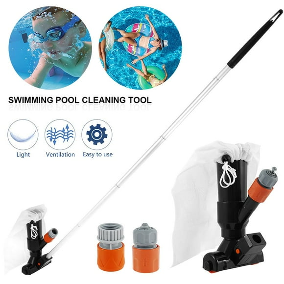 POINTERTECK Swimming Pool Vacuum Jet Kit with Brush Vacuum Underwater Cleaner Cleaning Tools Set for Swiming Pool pond Hot Tub Spa