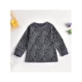 thumbnail image 2 of Qiylii Children Leopard Sweatshirt, Long Sleeve Round Neck Pullover Tops, 2 of 7