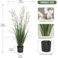 Artificial Tall Grass Plants with Pots 36“ 1 Pack Lily of The Valley