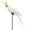 Yellow White, variant on SPRING PARK 25/35cm Artificial Foam Feather Birds, Colorful Fake Parrots Artificial Birds, Simulation Mini Cute Animal Model Toys, Outdoor Home Garden Lawn Tree Decor