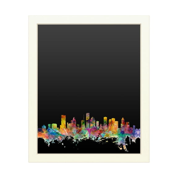 Trademark Fine Art 'Houston Texas Skyline' Chalkboard by Michael Tompsett