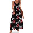 thumbnail image 1 of Colección Lei hawaiana vintage, vestido sin mangas, vestido de fiesta de noche, elegante, elegante, vestidos de mujer, promoción, vestido de verano, 1 of 7