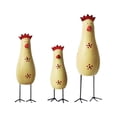 thumbnail image 4 of 3 estatuas de pollo talladas en madera, esculturas de , decoración de centro de mesa, figuritas de gallo para el hogar, dormitorio, armario, Gloria Estatuilla de pollo, 4 of 9