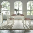 thumbnail image 3 of Crosley Furniture Shelby 4Pc Wood Butterfly Leaf Dining Set in Distressed White, 3 of 4