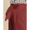 thumbnail image 4 of Moomaya Solid Cotton Trousers For Women, Elastic Waist Pajama Pants, 4 of 8