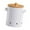 White Medium, variant on YWMJZEU Food Storage Container Potato Storage Tin, Vintage Metal Pots with Airtight Lid, Black Medium