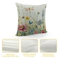 thumbnail image 4 of PHYHOO Spring Pillow Covers, Watercolor Butterfly Flower Decor Farmhouse Throw Pillows Summer Spring Decorations Floral Pillowcase Square Outdoor Cushion Case for Couch Home Party, 4 of 5