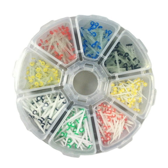 Happydeer 200Pcs 1.2/1.4/1.6/1.8mm Glass Quartz Teeth Restorative Dental Fiber Post Kit