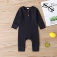 thumbnail image 4 of Izhansean Newborn Baby Boy Girl Long Sleeve Knitted Romper Jumpsuit One-Pieces Clothes Navy Blue 9-12 Months, 4 of 8