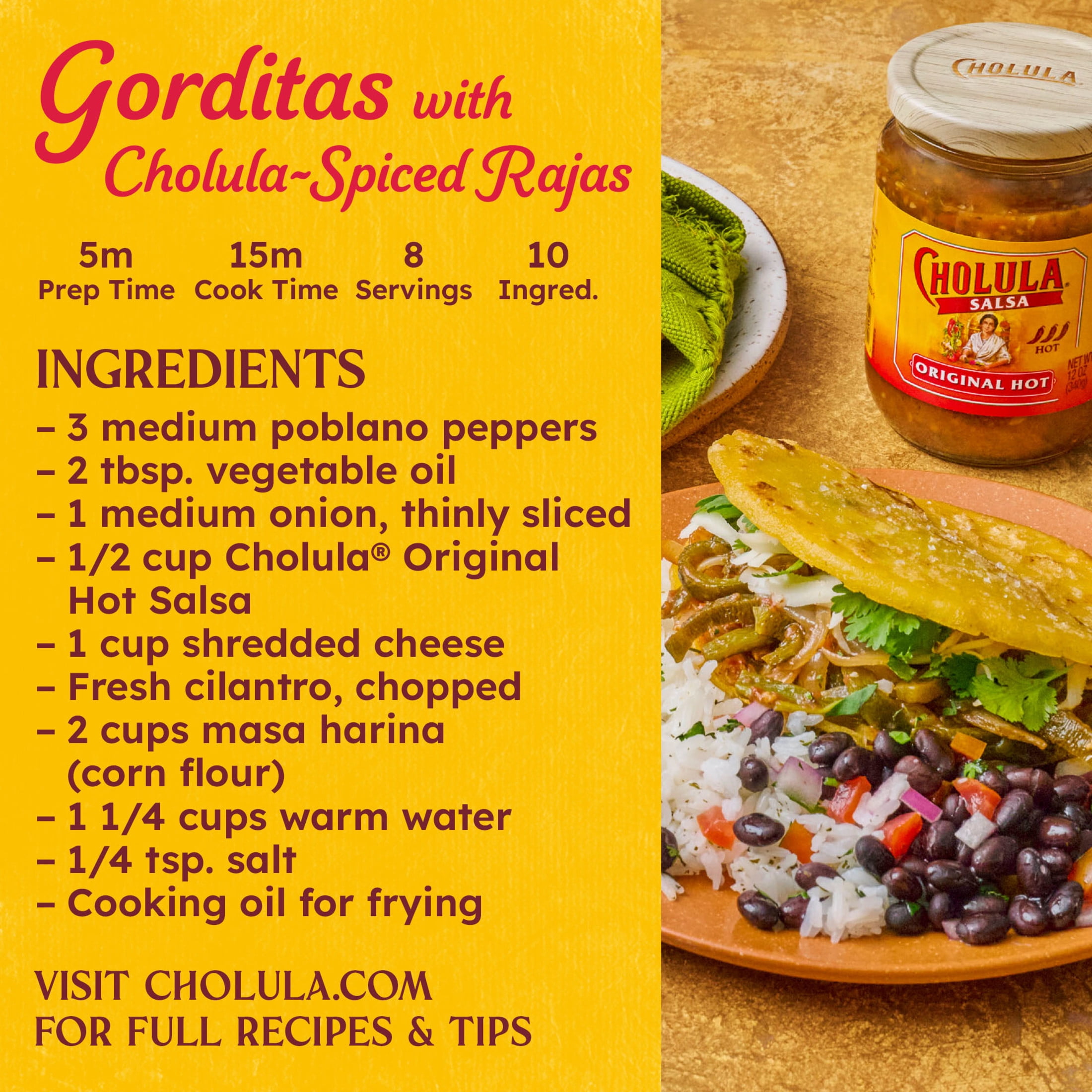 (3 pack) Cholula Original Hot Salsa, 12.0 oz Bottle