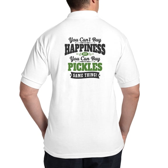 CafePress - Pickles Happiness Polo Shirt - Golf Shirt, Pique Knit Golf Polo