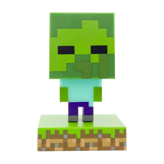 Lámpara Paladone Minecraft Zombie - Lámpara nocturna portátil (8 cm)