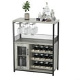 thumbnail image 2 of 36" Bar Cabinet with Adjustable Shelves, Removable Wine Rack, Waterproof Panels, and Adjustable Feet, 2 of 6