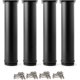 thumbnail image 1 of ZHAOCHENG 4 patas ajustables negras de 200 mm de altura para gabinetes, mesas y muebles, de acero inoxidable, con altura ajustable de 0 a 15 mm y tornillos de acero inoxidable., 1 of 4
