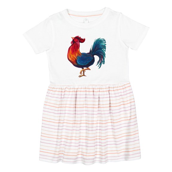 Inktastic Year of the Rooster Girls Toddler Dress