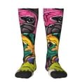 thumbnail image 2 of Lsque Colorful Pug Printed Crew Socks Men's Women's LightWeight Thin Casual Calf Socks ,Knee High Socks,Cotton Socks, 2 of 9