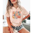 thumbnail image 4 of Retro Kindergarten Shirt for Toddlers, Youth and Women Cute Flower Trendy School Tee for Adults and Kids Peach Shirt Adult 2XL, 4 of 4