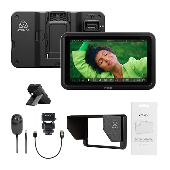 Atomos Shinobi II 5-Inch HDMI 4K Monitor Bundle with Creator Kit (2 Items)