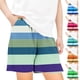 thumbnail image 5 of Odeerbi 5-14 Años Niños Niñas Pantalones Cortos de Pantalones Cortos de Playa de Secado Rápido Con Estampado Hawaiano A Rayas Pantalones Cortos Informales Con Bolsillo, 5 of 5