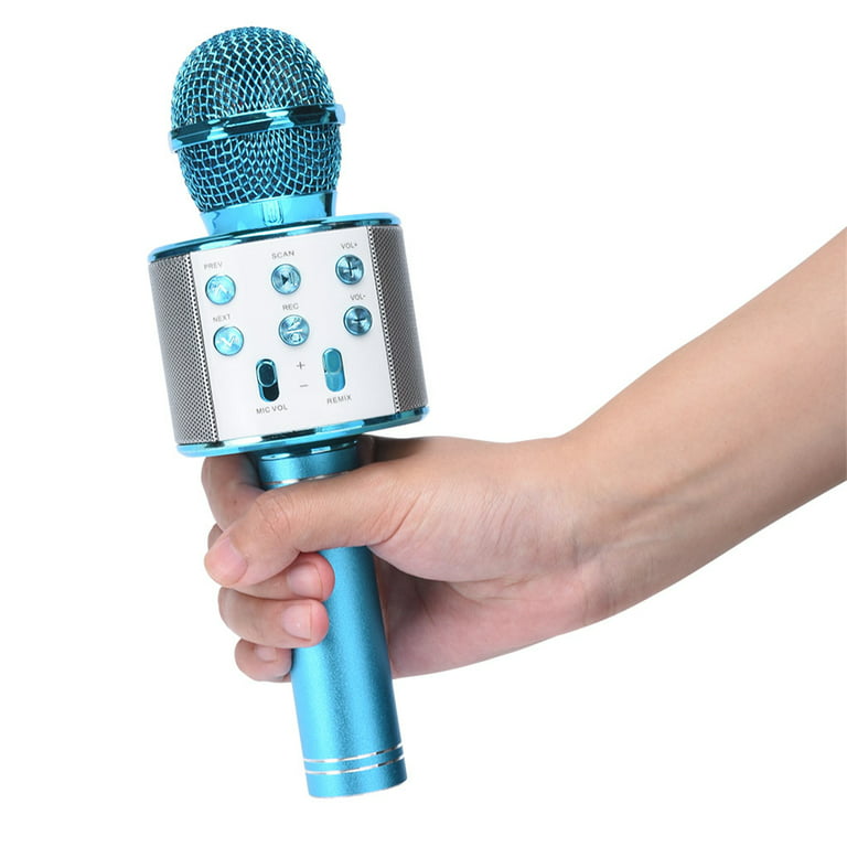 hjerne Ib pant Professional Bluetooth Wireless Microphone Handheld Karaoke Mic USB Mini  Home KTV For Music Player Singing Recorder Mic - Walmart.com