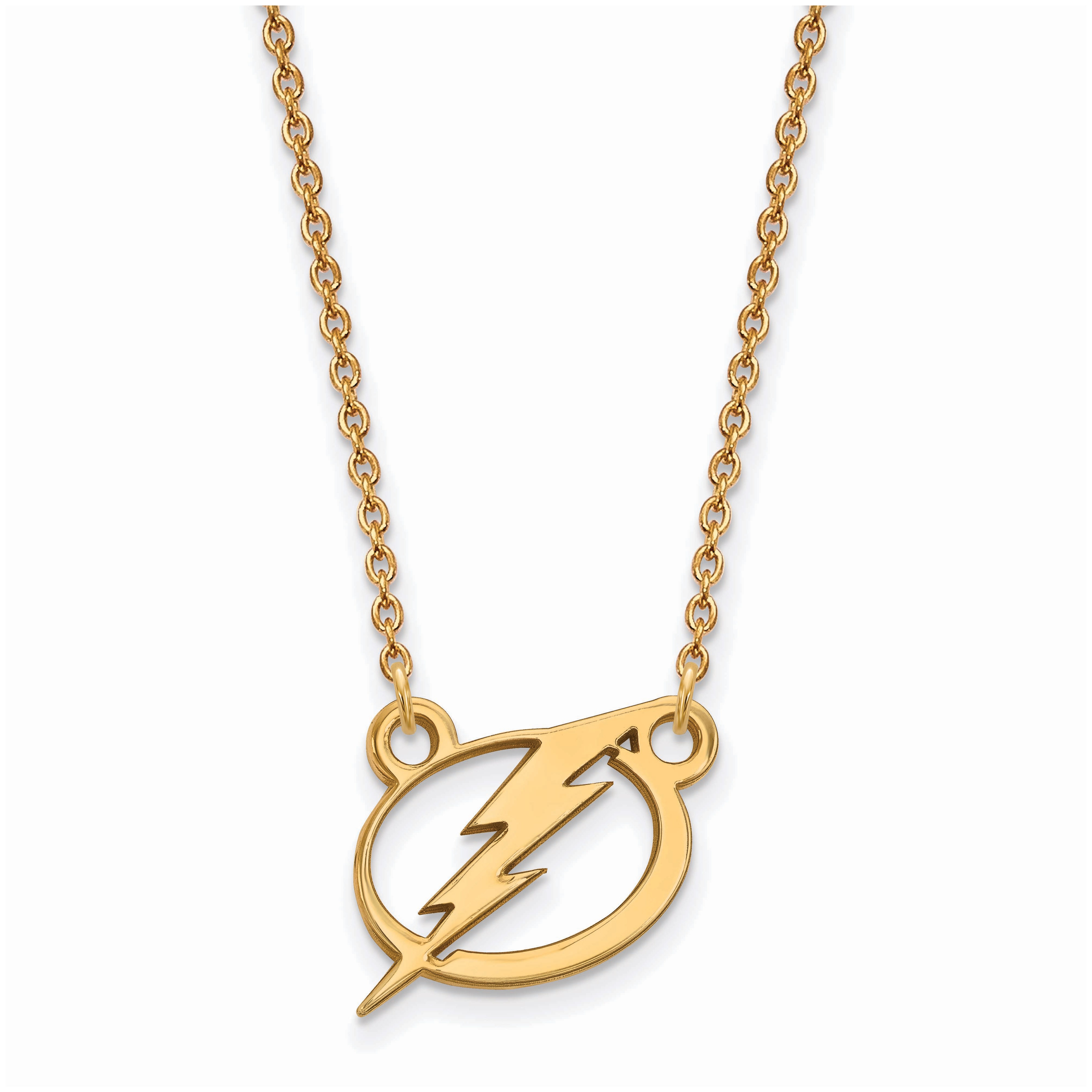 Tampa Bay Lightning Women's Gold Plated Small Pendant Necklace