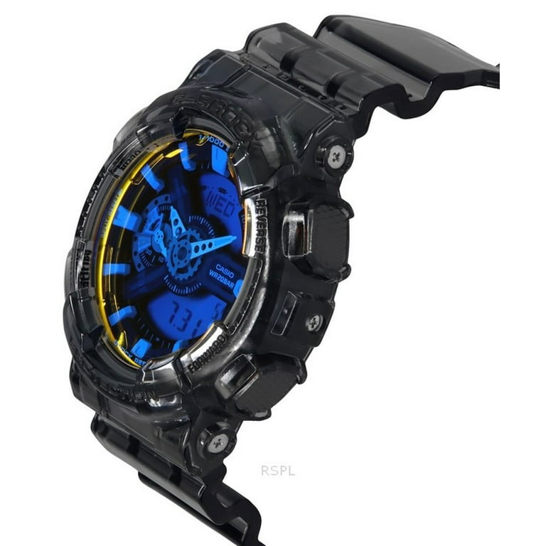 Casio G-Shock Analog Digital Transparent Black Resin Strap