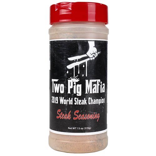 Two Pig Mafia BBQ Steak Seasoning 13 Oz. Bottle Gluten Msg Free World